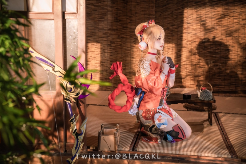 Blacqkl 白莉爱吃巧克力 cosplay Yoimiya Genshin Impact 207-lusbabe-net