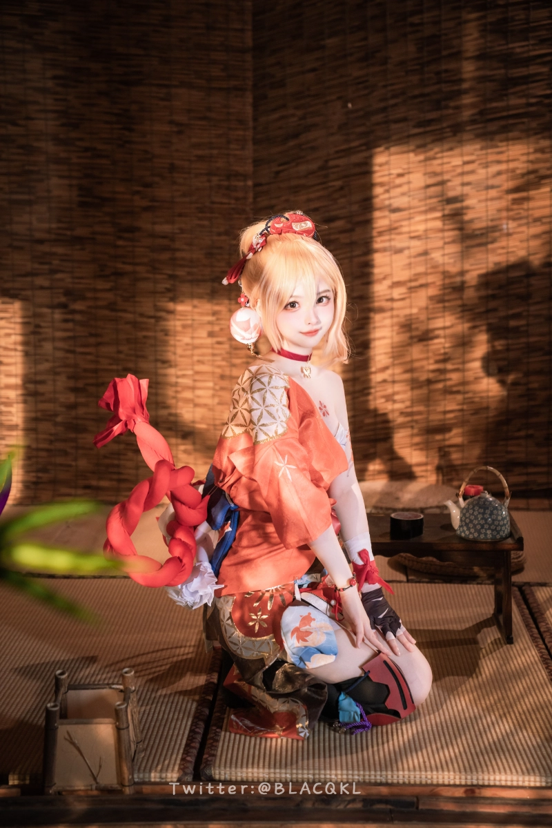 Blacqkl 白莉爱吃巧克力 cosplay Yoimiya Genshin Impact 213-lusbabe-net