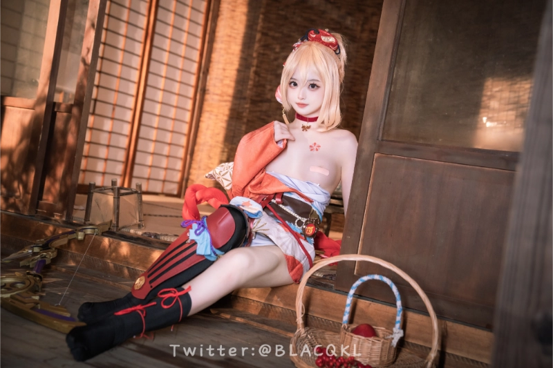 Blacqkl 白莉爱吃巧克力 cosplay Yoimiya Genshin Impact 219-lusbabe-net