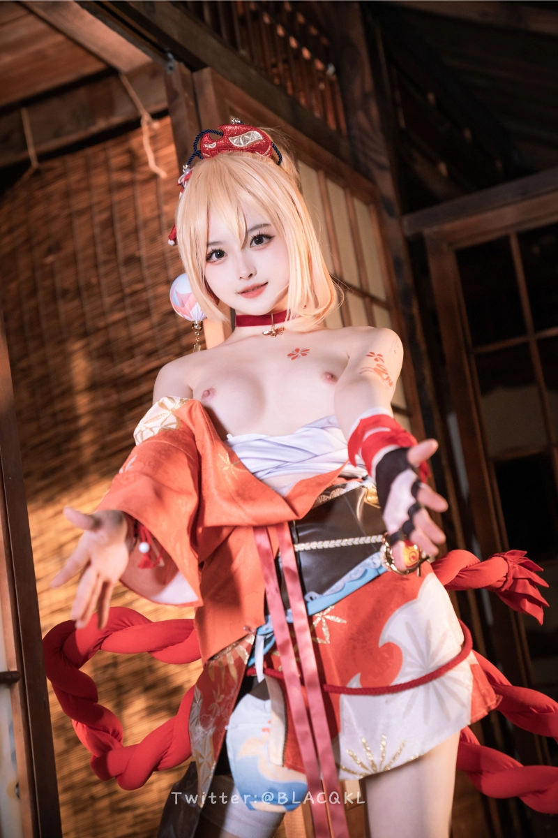 Blacqkl 白莉爱吃巧克力 cosplay Yoimiya Genshin Impact 244-lusbabe-net