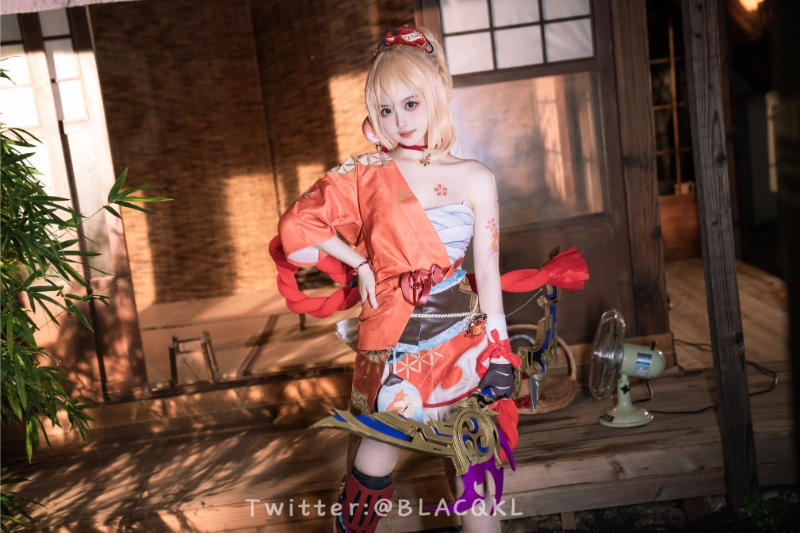 Blacqkl 白莉爱吃巧克力 cosplay Yoimiya Genshin Impact 250-lusbabe-net