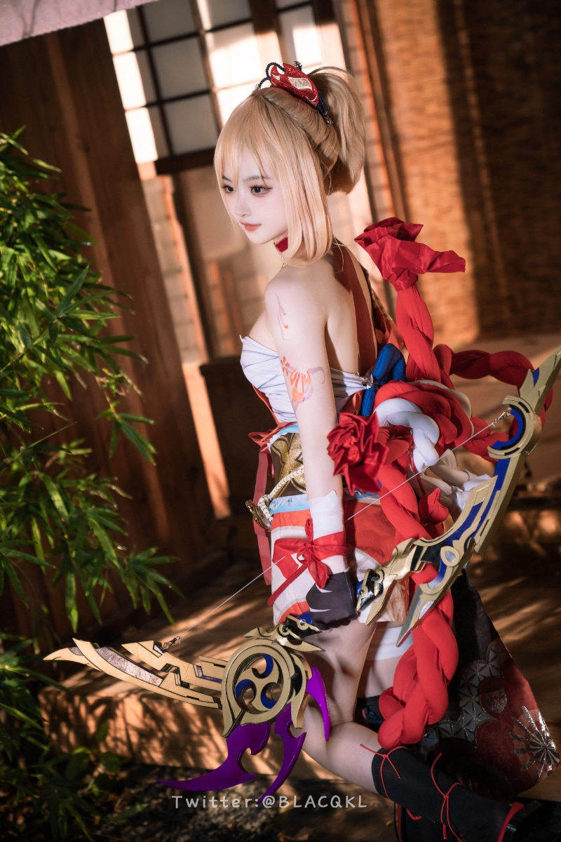 Blacqkl 白莉爱吃巧克力 cosplay Yoimiya Genshin Impact 257-lusbabe-net