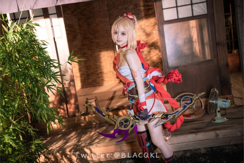Blacqkl 白莉爱吃巧克力 cosplay Yoimiya Genshin Impact 269-lusbabe-net