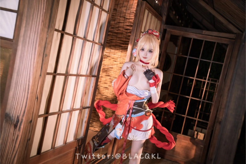 Blacqkl 白莉爱吃巧克力 cosplay Yoimiya Genshin Impact 281-lusbabe-net