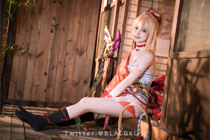 Blacqkl 白莉爱吃巧克力 cosplay Yoimiya Genshin Impact 290-lusbabe-net