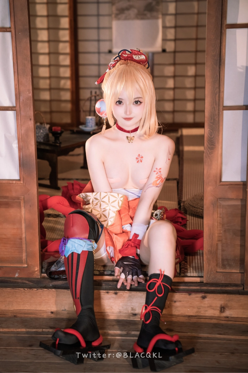 Blacqkl 白莉爱吃巧克力 cosplay Yoimiya Genshin Impact 306-lusbabe-net