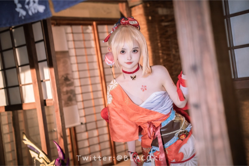Blacqkl 白莉爱吃巧克力 cosplay Yoimiya Genshin Impact 322-lusbabe-net