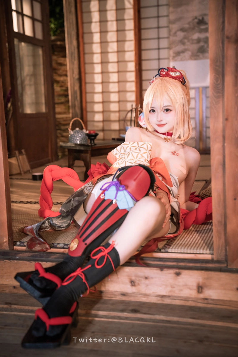 Blacqkl 白莉爱吃巧克力 cosplay Yoimiya Genshin Impact 323-lusbabe-net
