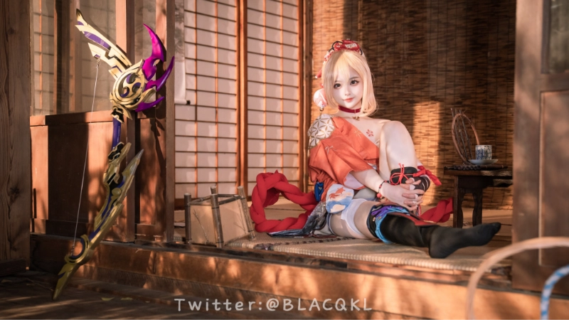 Blacqkl 白莉爱吃巧克力 cosplay Yoimiya Genshin Impact 333-lusbabe-net