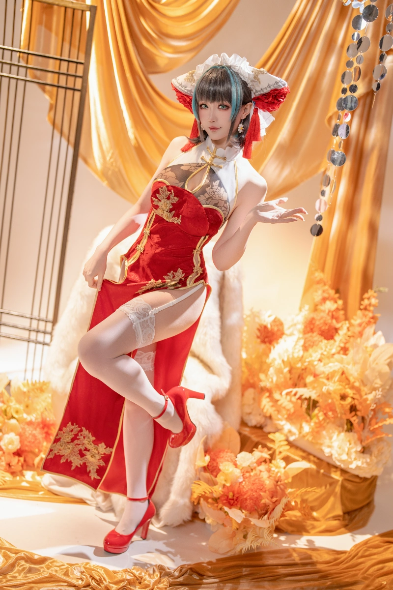 Hoshilily 星之迟迟 cosplay Cheshire Azur Lane 12-lusbabe-net