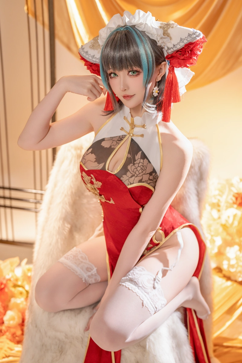 Hoshilily 星之迟迟 cosplay Cheshire Azur Lane 14-lusbabe-net