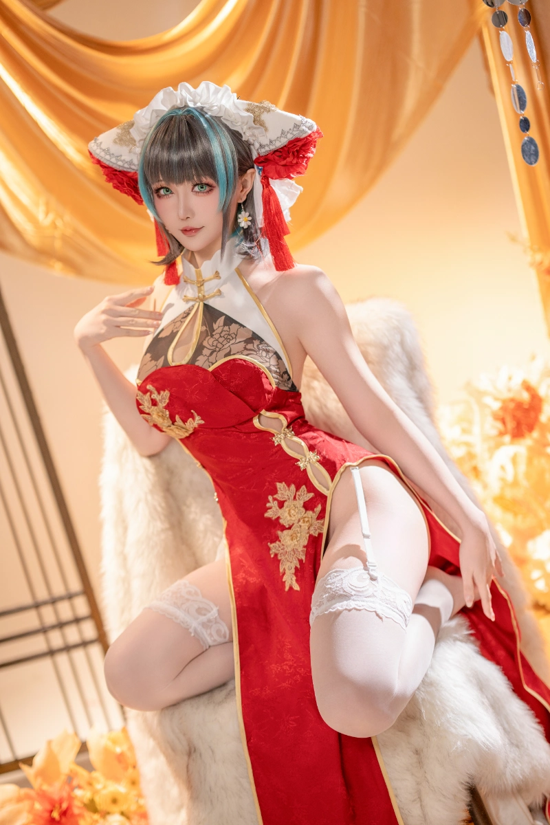 Hoshilily 星之迟迟 cosplay Cheshire Azur Lane 15-lusbabe-net