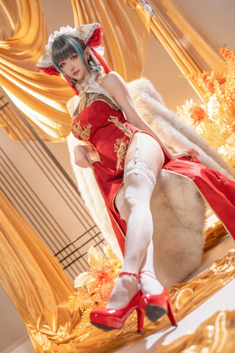 Hoshilily 星之迟迟 cosplay Cheshire Azur Lane 2-lusbabe-net