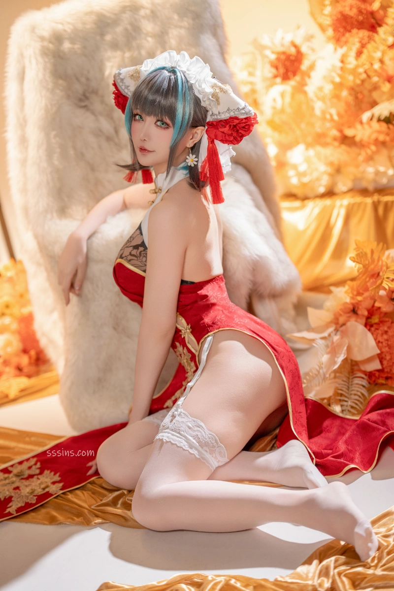 Hoshilily 星之迟迟 cosplay Cheshire Azur Lane 21-lusbabe-net