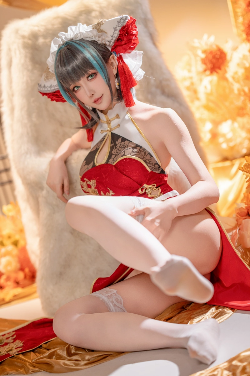 Hoshilily 星之迟迟 cosplay Cheshire Azur Lane 22-lusbabe-net