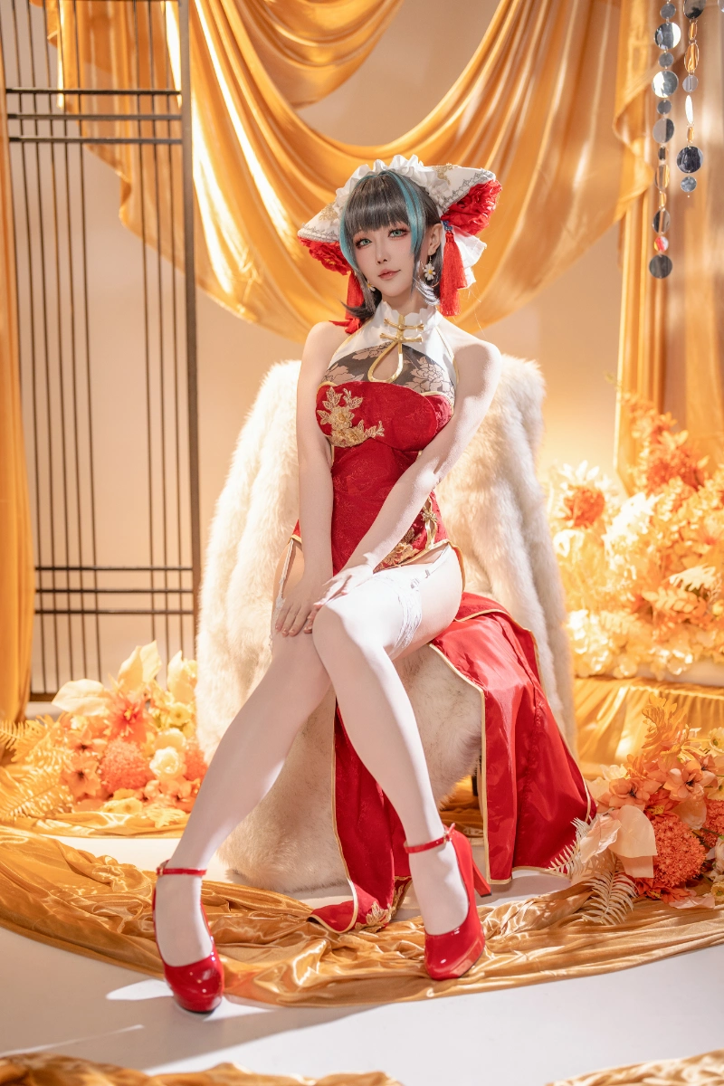 Hoshilily 星之迟迟 cosplay Cheshire Azur Lane 3-lusbabe-net