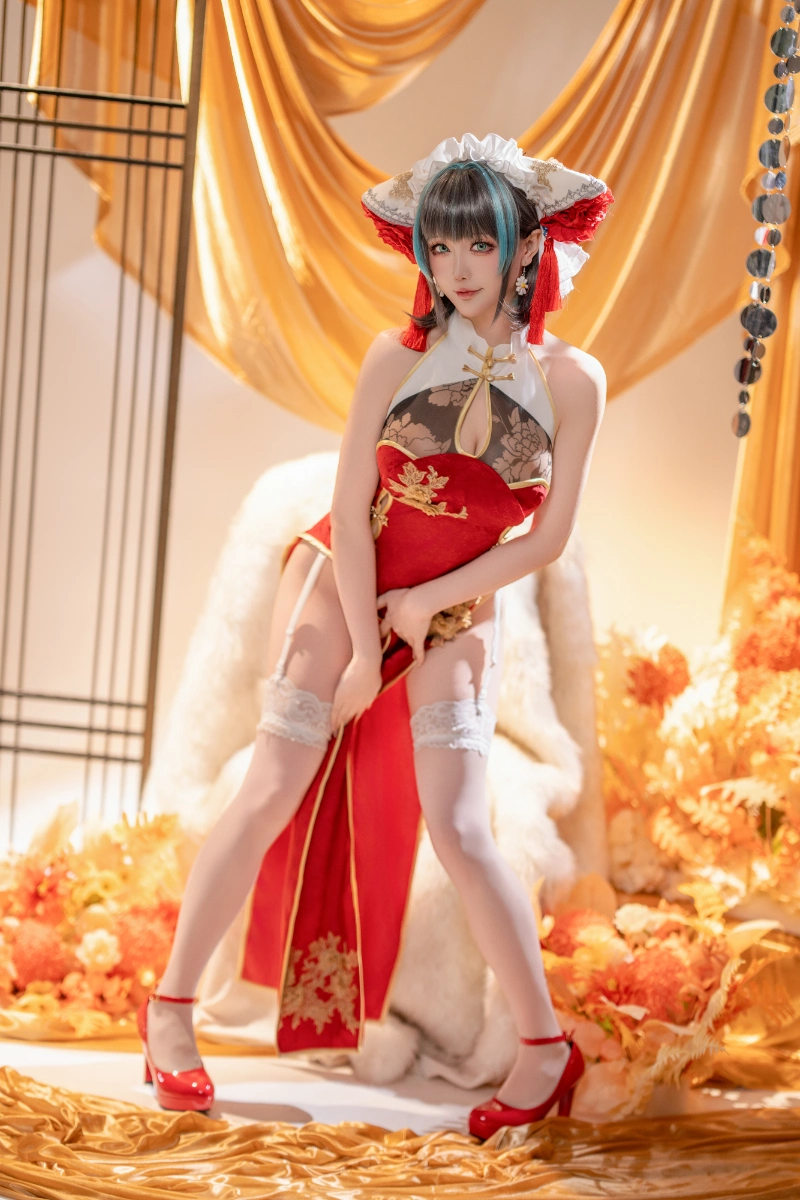 Hoshilily 星之迟迟 cosplay Cheshire Azur Lane 34-lusbabe-net