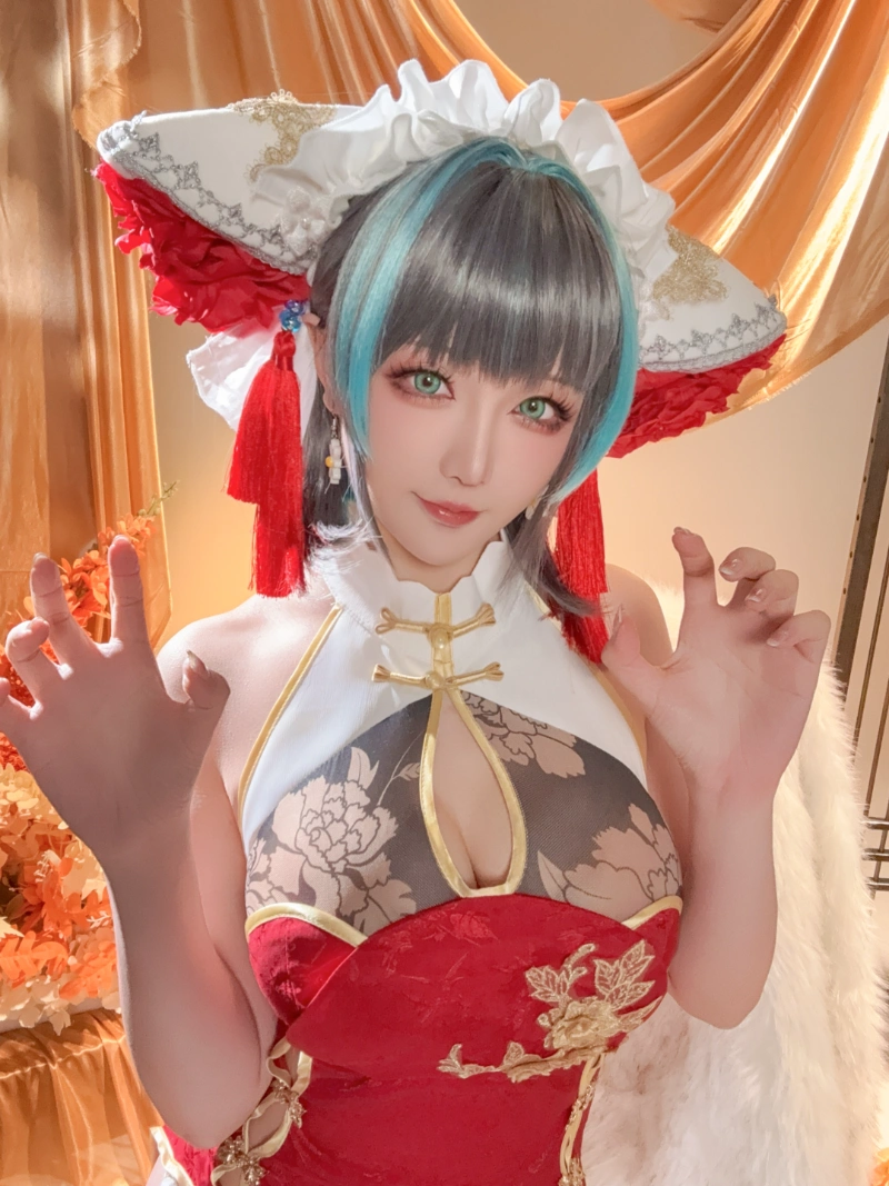 Hoshilily 星之迟迟 cosplay Cheshire Azur Lane 36-lusbabe-net