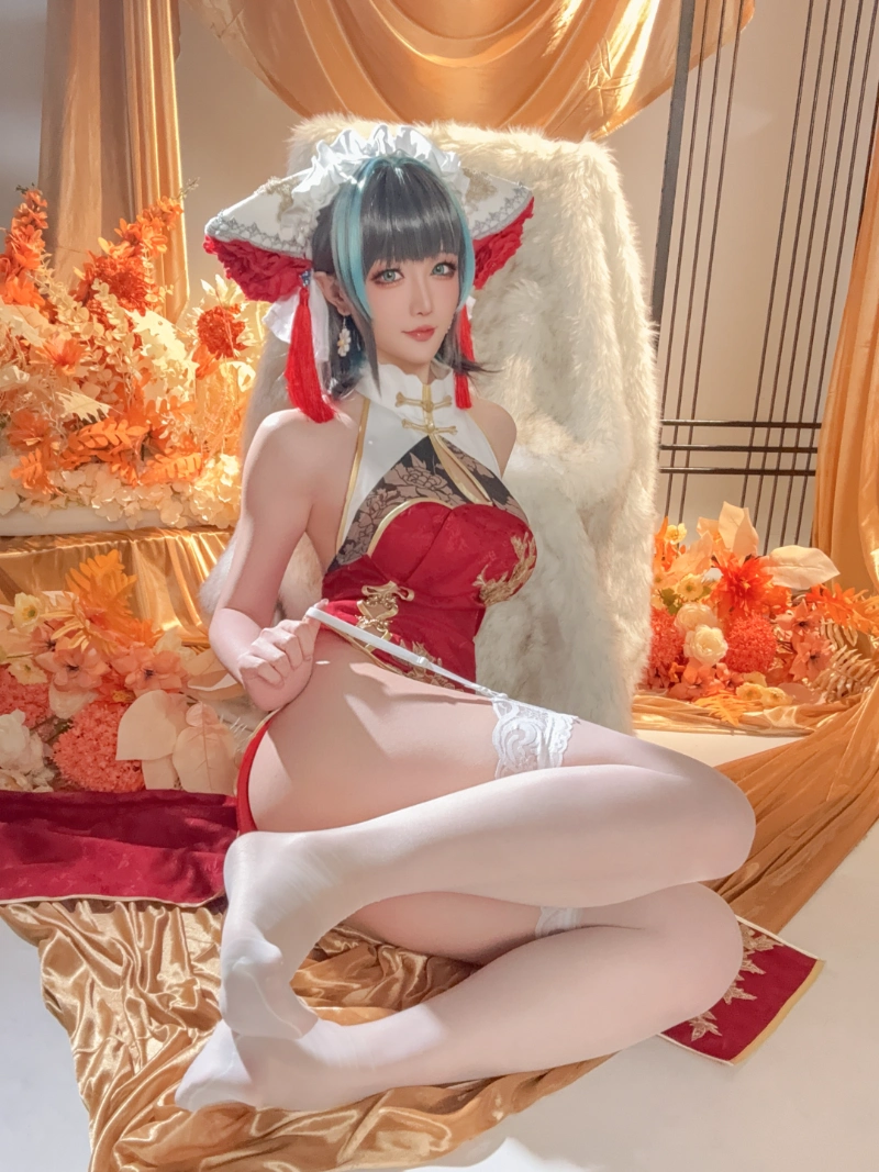 Hoshilily 星之迟迟 cosplay Cheshire Azur Lane 37-lusbabe-net