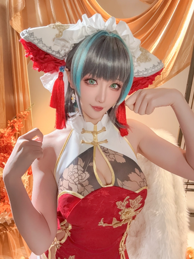 Hoshilily 星之迟迟 cosplay Cheshire Azur Lane 38-lusbabe-net