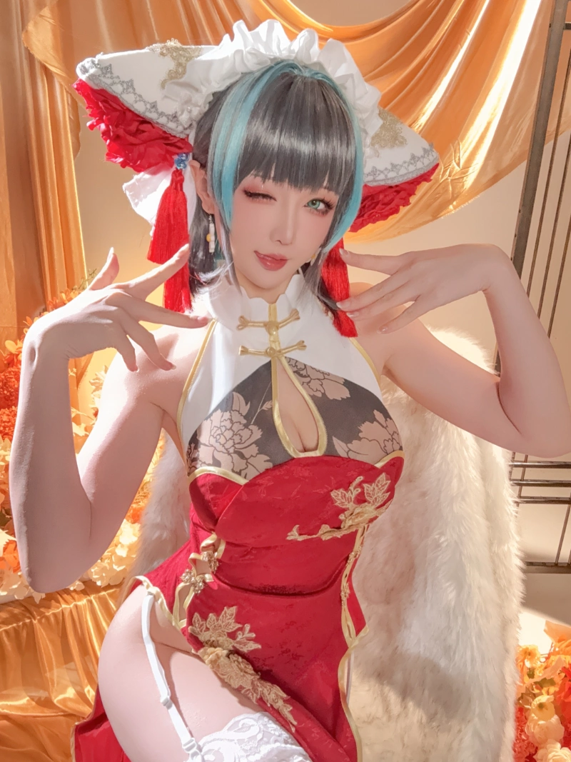 Hoshilily 星之迟迟 cosplay Cheshire Azur Lane 39-lusbabe-net