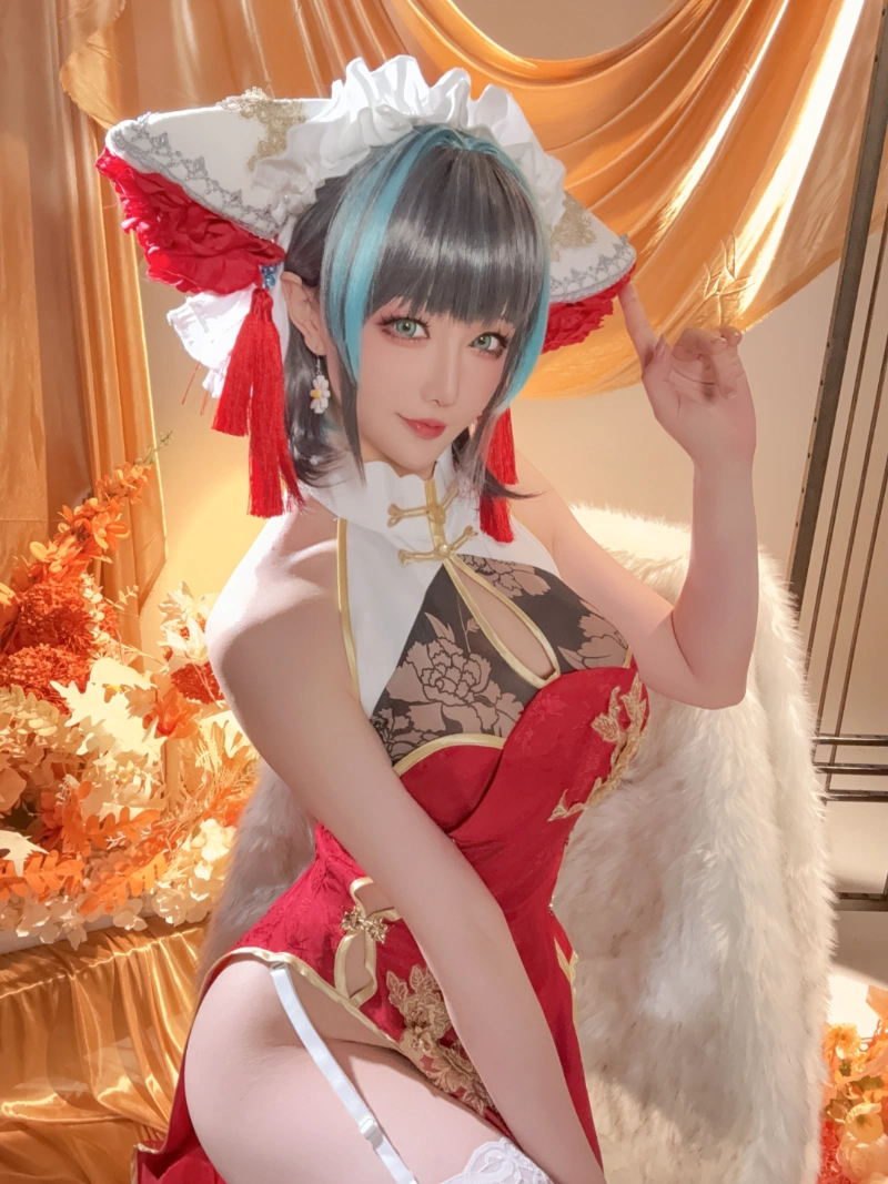 Hoshilily 星之迟迟 cosplay Cheshire Azur Lane 40-lusbabe-net