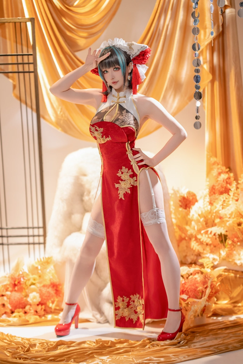 Hoshilily 星之迟迟 cosplay Cheshire Azur Lane 45-lusbabe-net