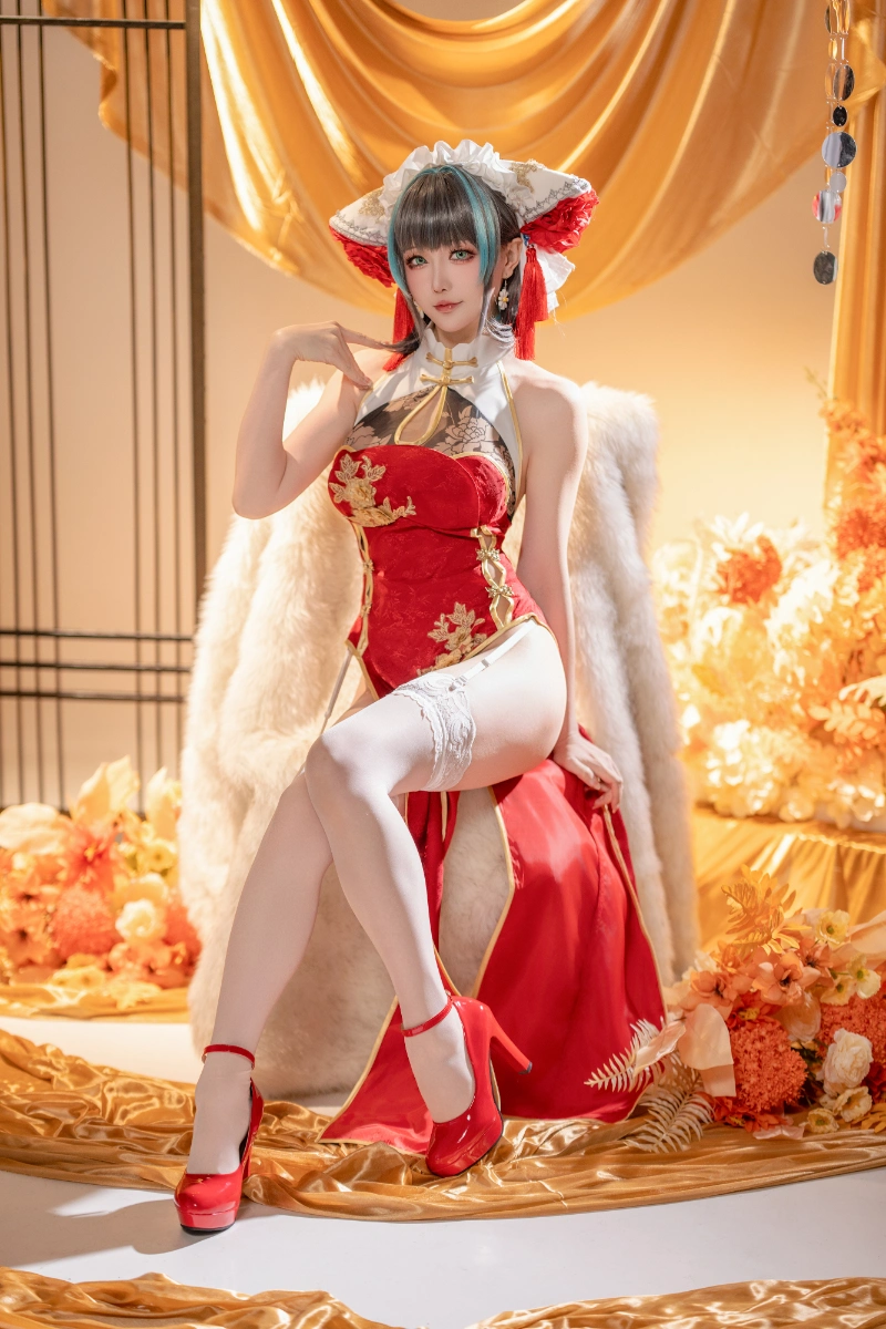 Hoshilily 星之迟迟 cosplay Cheshire Azur Lane 47-lusbabe-net