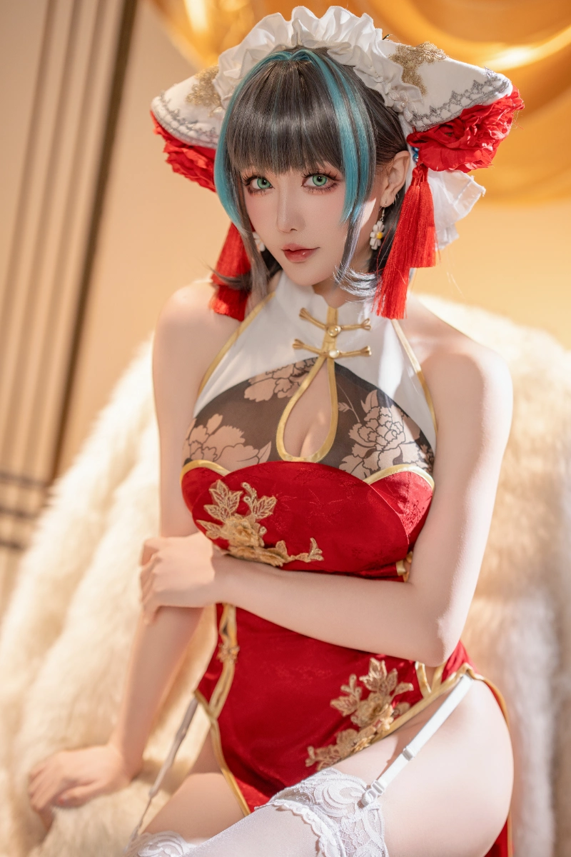 Hoshilily 星之迟迟 cosplay Cheshire Azur Lane 48-lusbabe-net
