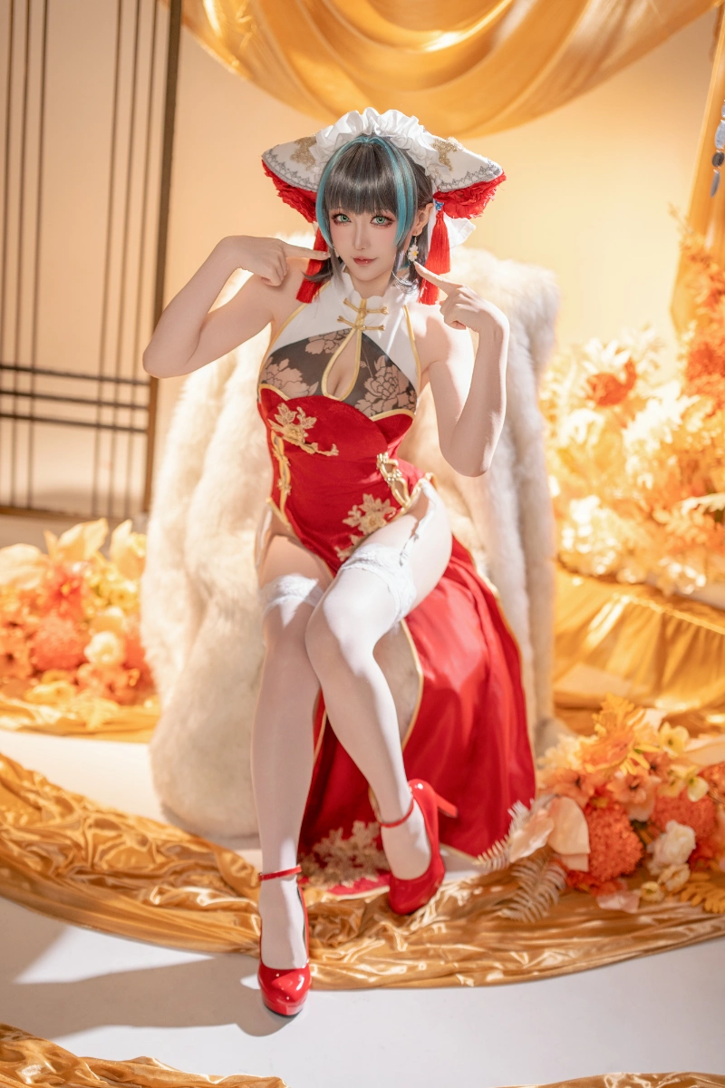 Hoshilily 星之迟迟 cosplay Cheshire Azur Lane 49-lusbabe-net