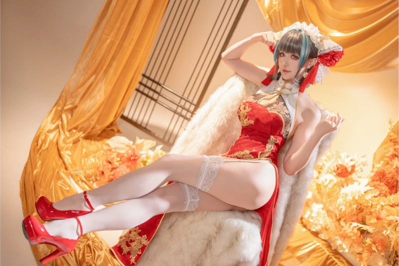 Hoshilily 星之迟迟 cosplay Cheshire Azur Lane 5-lusbabe-net