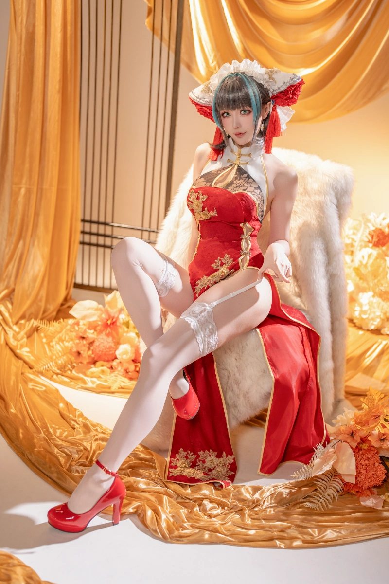 Hoshilily 星之迟迟 cosplay Cheshire Azur Lane 50-lusbabe-net