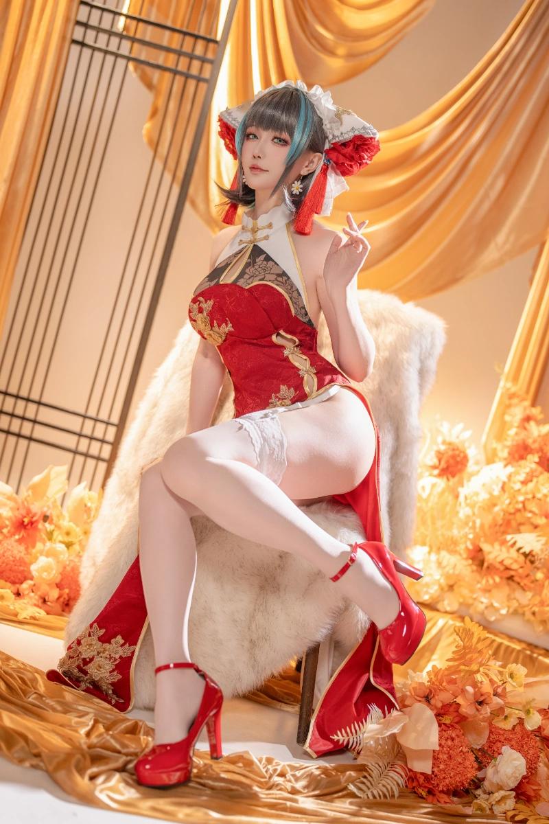 Hoshilily 星之迟迟 cosplay Cheshire Azur Lane 6-lusbabe-net