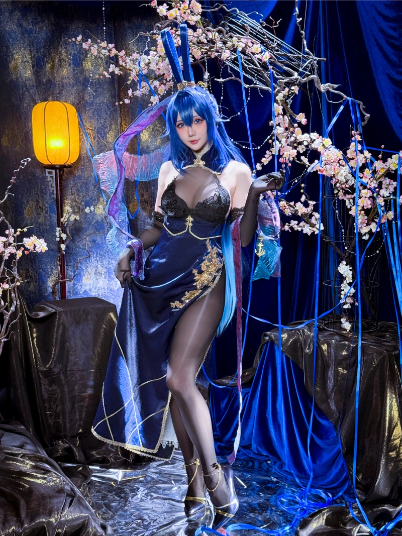 Hoshilily 星之迟迟 cosplay New Jersey Azur Lane 45-lusbabe-net