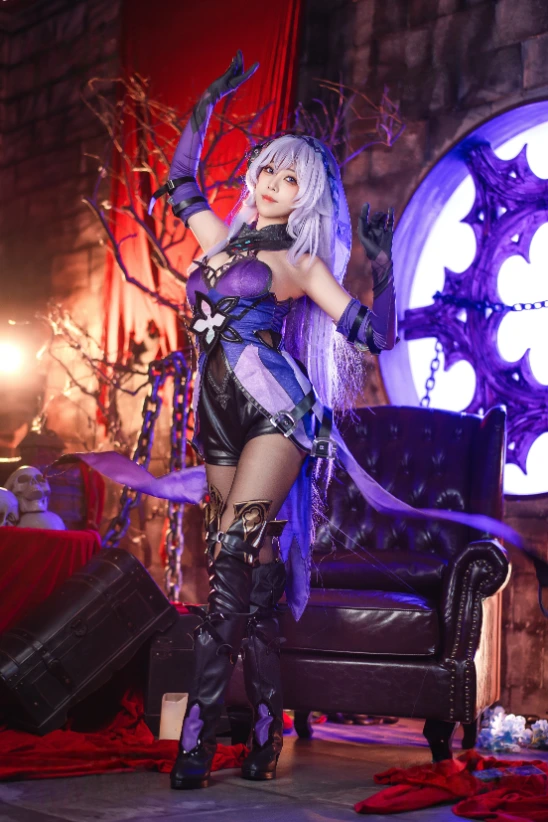 Meeu 蜜汁猫裘 cosplay Black Swan HonkaiStar Rail 10-lusbabe-net
