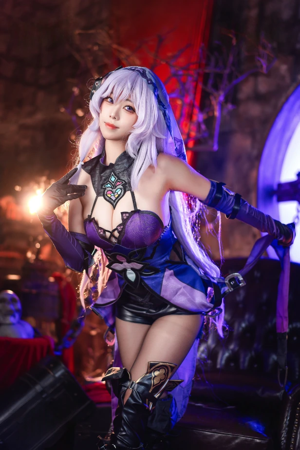 Meeu 蜜汁猫裘 cosplay Black Swan HonkaiStar Rail 13-lusbabe-net