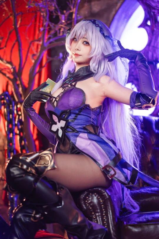 Meeu 蜜汁猫裘 cosplay Black Swan HonkaiStar Rail 21-lusbabe-net
