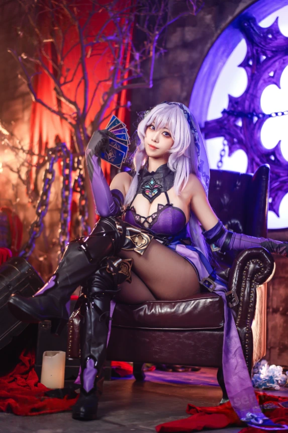 Meeu 蜜汁猫裘 cosplay Black Swan HonkaiStar Rail 4-lusbabe-net