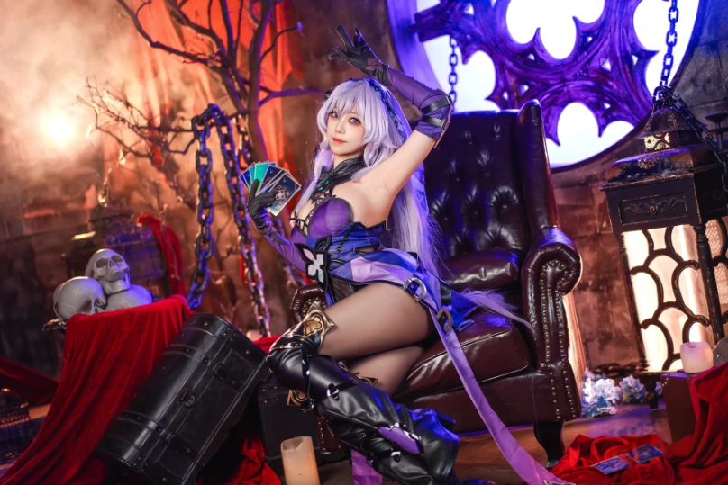 Meeu 蜜汁猫裘 cosplay Black Swan HonkaiStar Rail 8-lusbabe-net