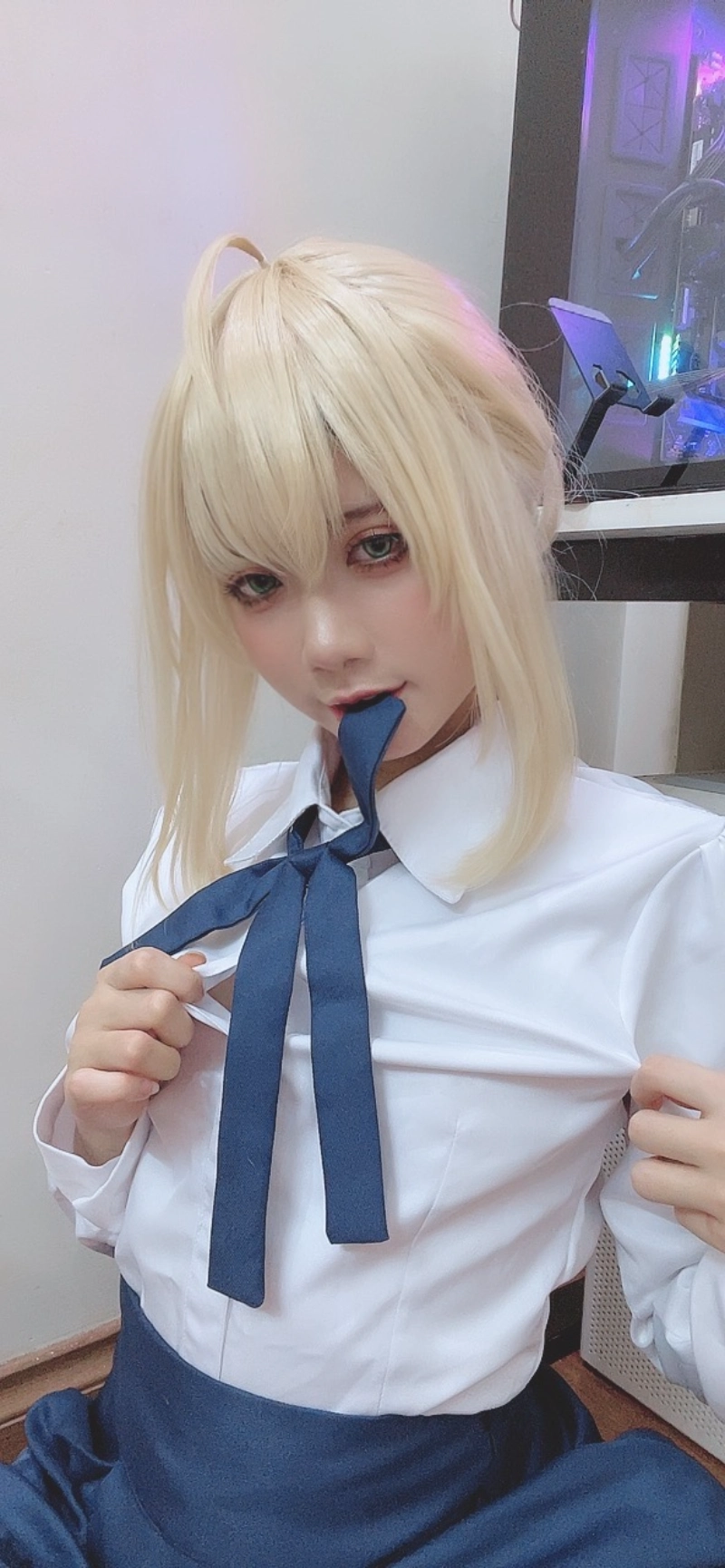 PoppaChan cosplay Artoria Pendragon Saber FateGrand Order 113-lusbabe-net