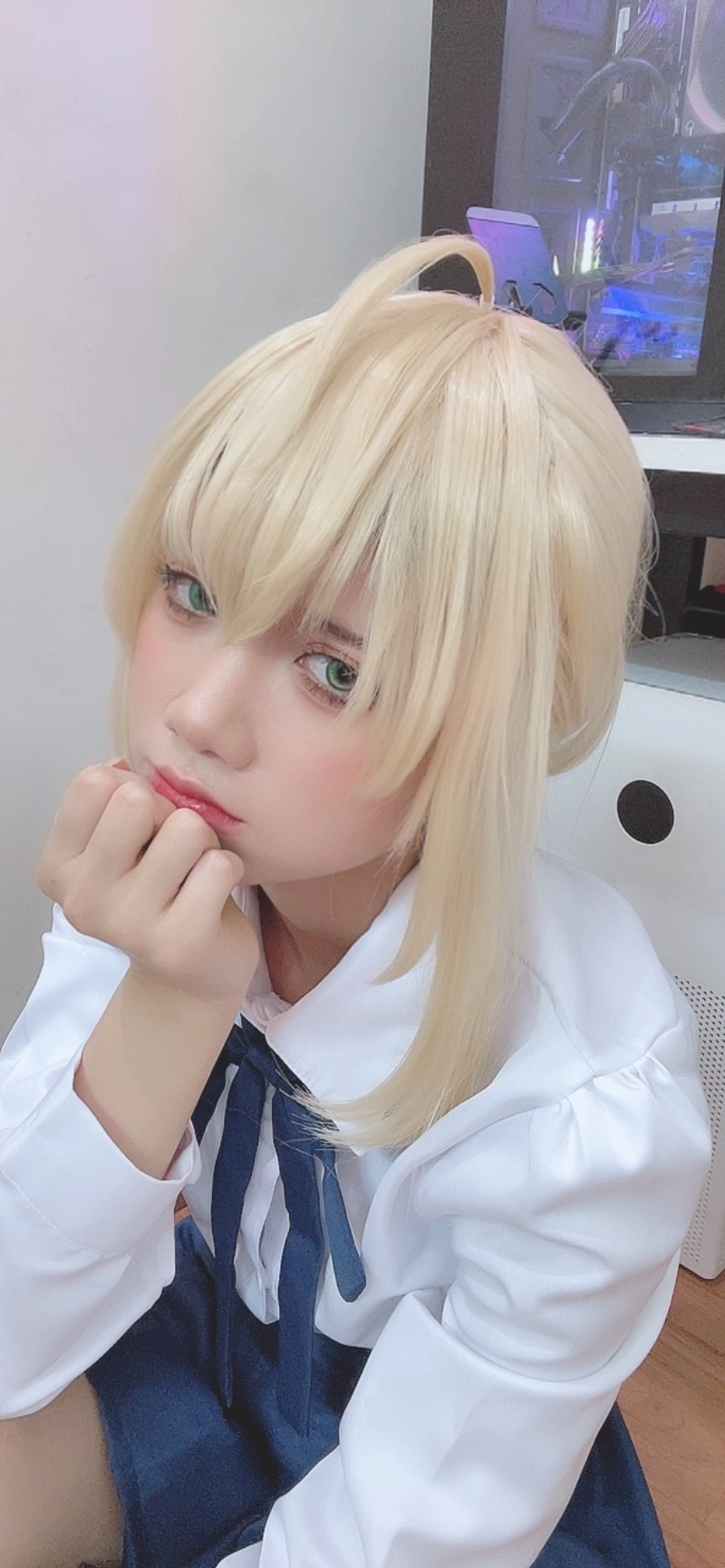 PoppaChan cosplay Artoria Pendragon Saber FateGrand Order 47-lusbabe-net