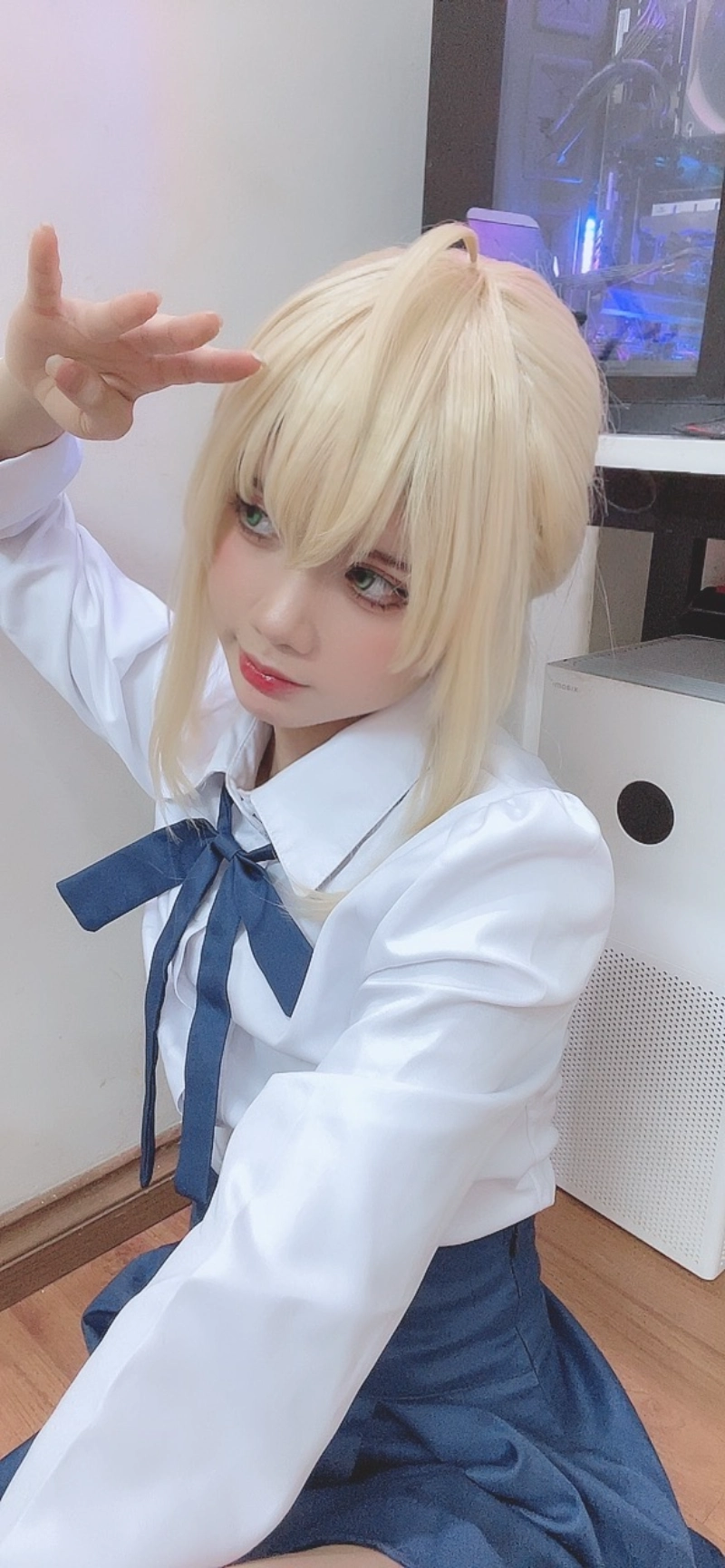PoppaChan cosplay Artoria Pendragon Saber FateGrand Order 91-lusbabe-net