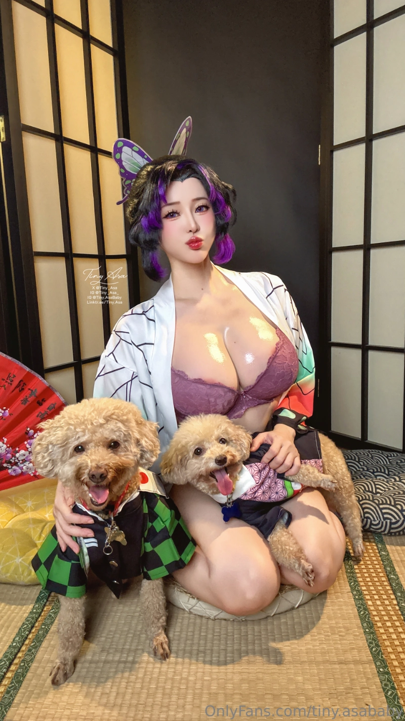 Tiny Asa アサ tiny.asababy cosplay Shinobu Kocho Kimetsu No Yaiba 24-lusbabe-net