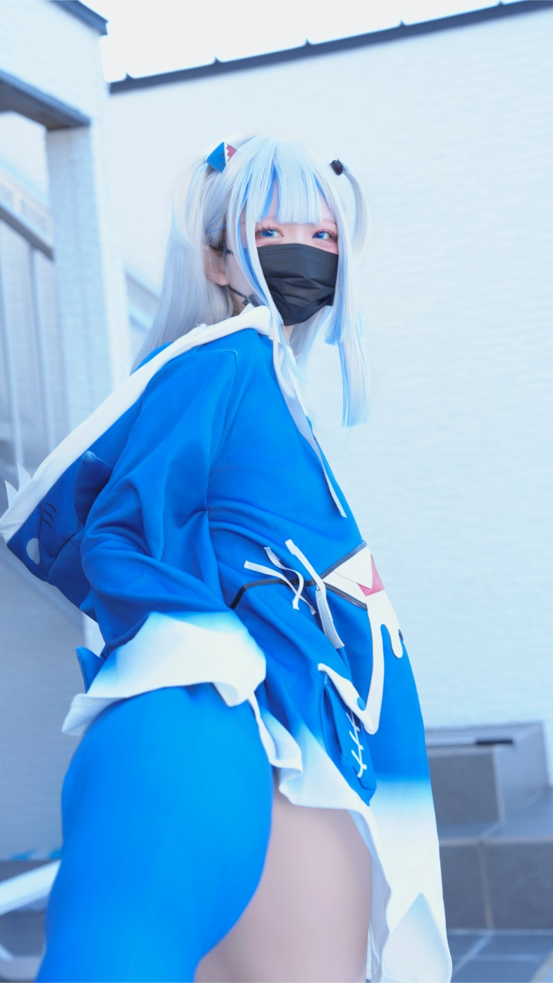 はむすけ hamham sk cosplay Gawr Gura Hololive 11-lusbabe-net