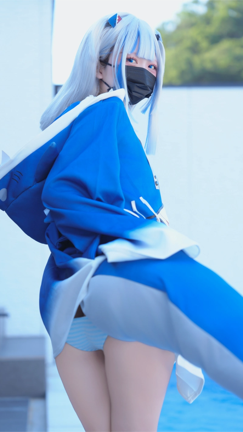 はむすけ hamham sk cosplay Gawr Gura Hololive 12-lusbabe-net