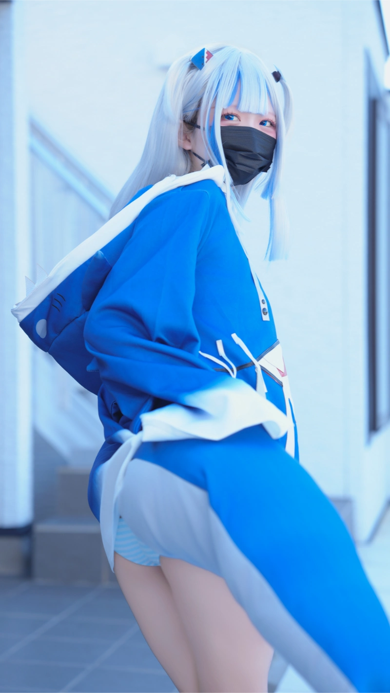 はむすけ hamham sk cosplay Gawr Gura Hololive 13-lusbabe-net