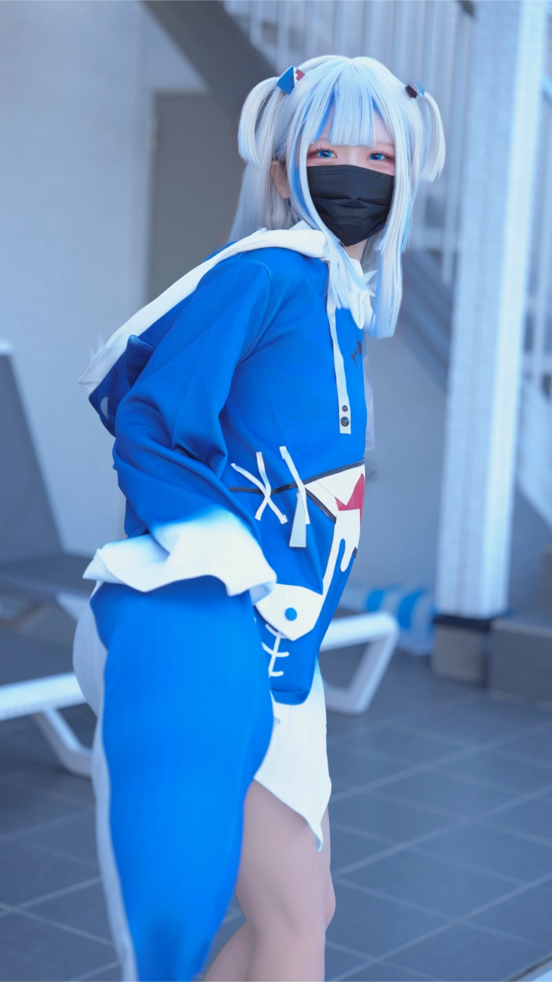 はむすけ hamham sk cosplay Gawr Gura Hololive 14-lusbabe-net