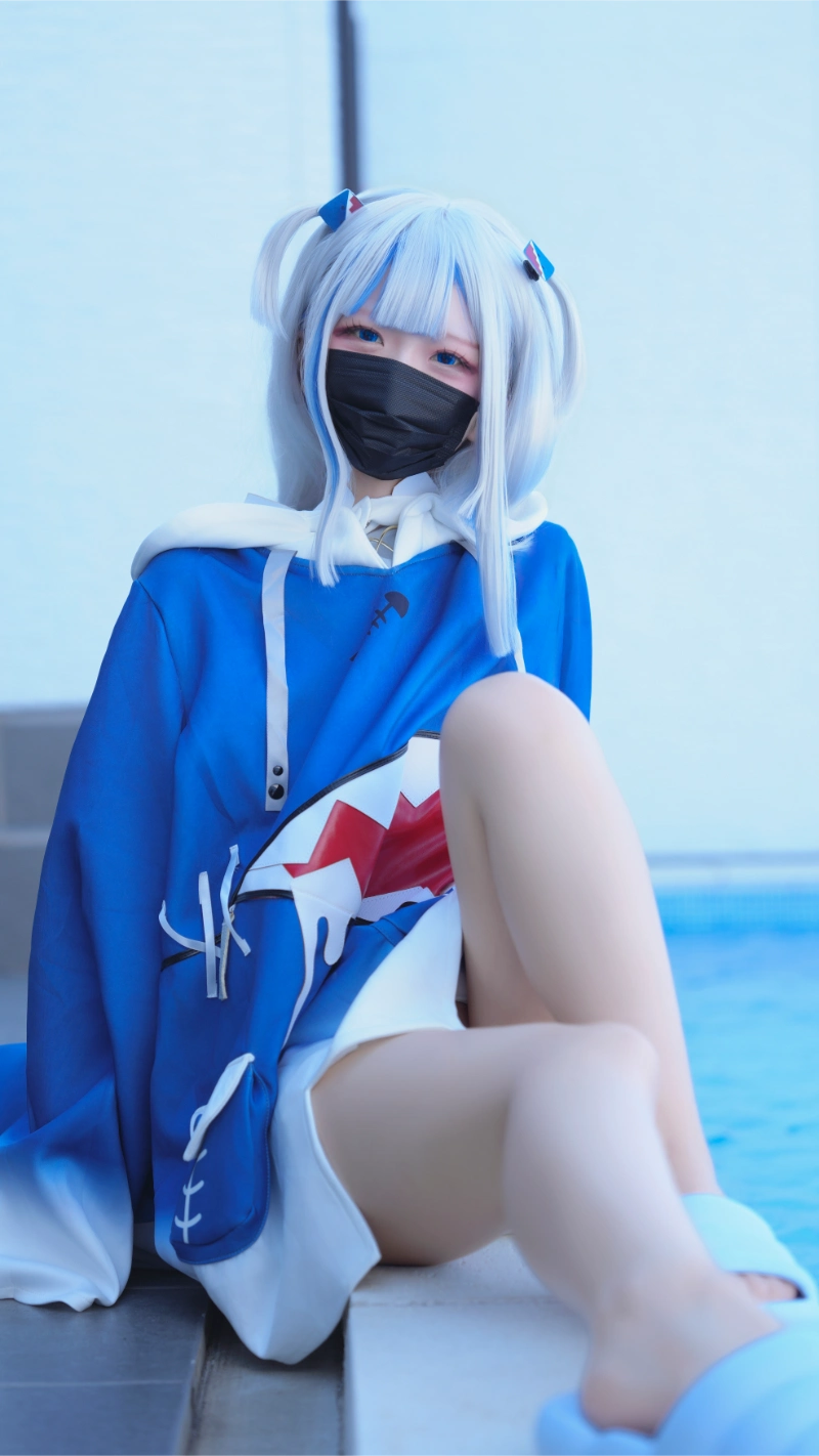 はむすけ hamham sk cosplay Gawr Gura Hololive 17-lusbabe-net