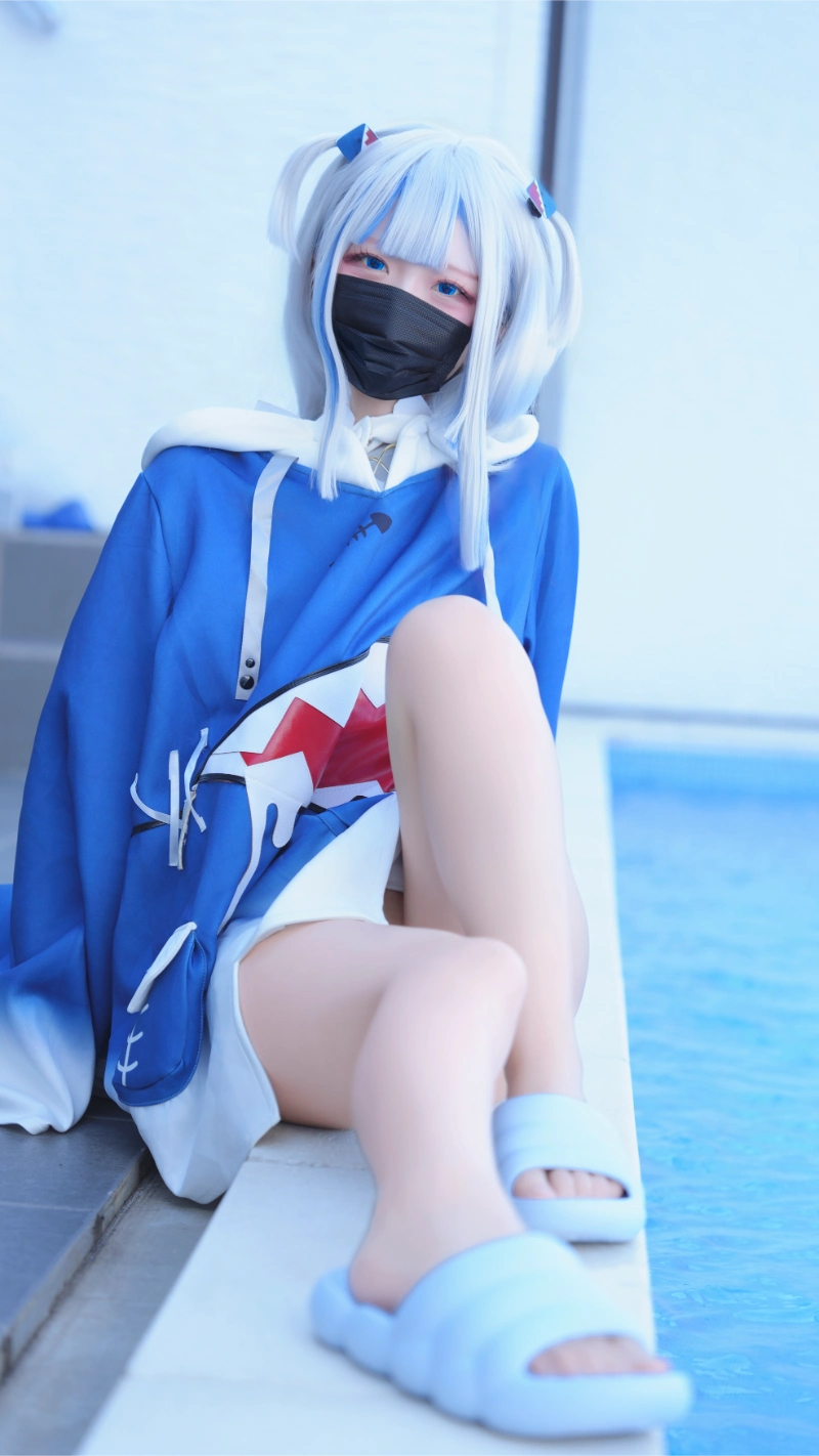 はむすけ hamham sk cosplay Gawr Gura Hololive 19-lusbabe-net