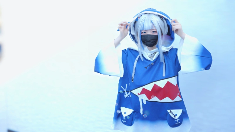 はむすけ hamham sk cosplay Gawr Gura Hololive 2-lusbabe-net